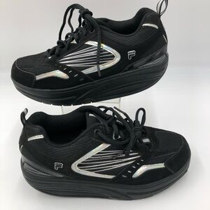 Women's Black Athletic Workout  Shoes